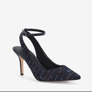 Tweed sling back shoes. Nearly new.